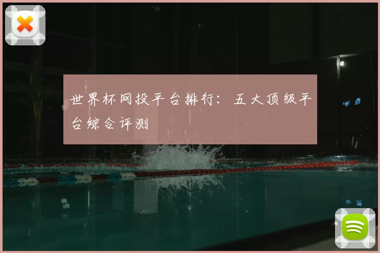 世界杯网投平台排行:五大顶级平台综合评测