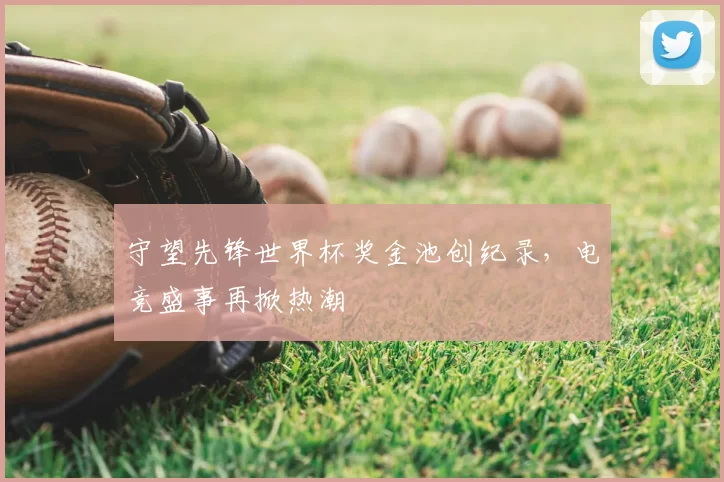 守望先锋世界杯奖金池创纪录,电竞盛事再掀热潮